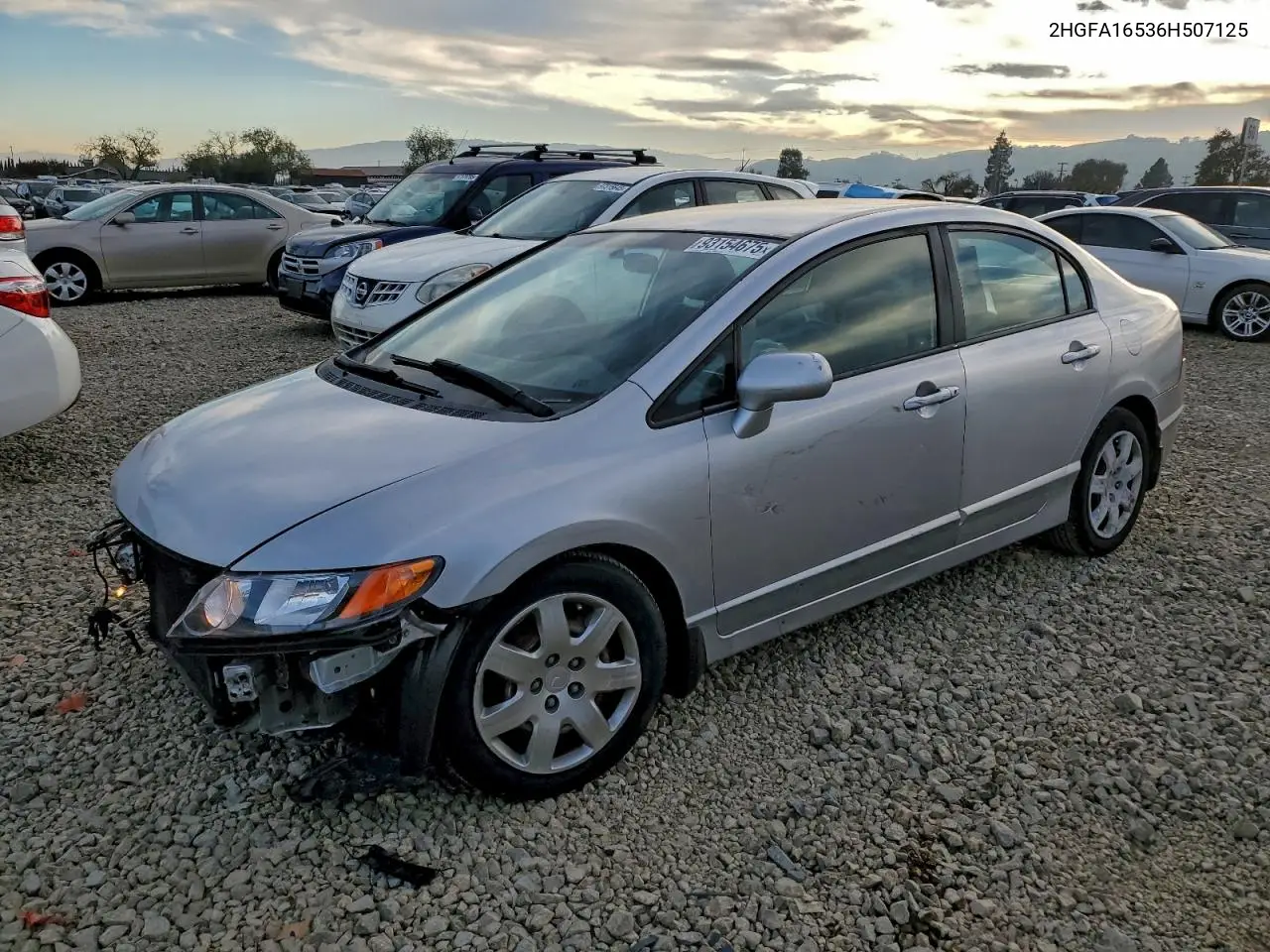 2HGFA16536H507125 2006 Honda Civic Lx