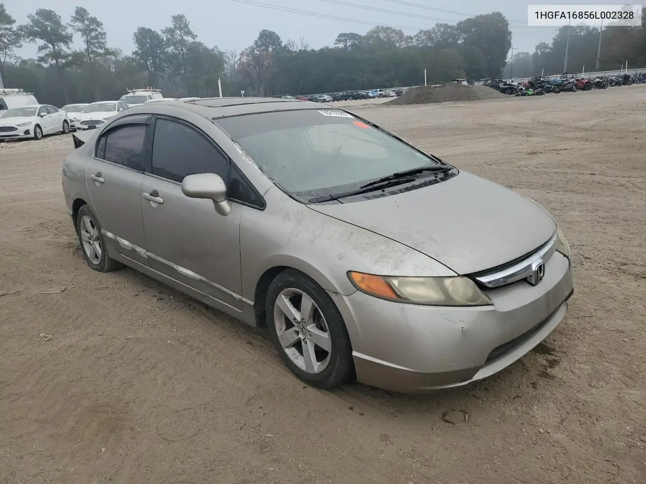1HGFA16856L002328 2006 Honda Civic Ex