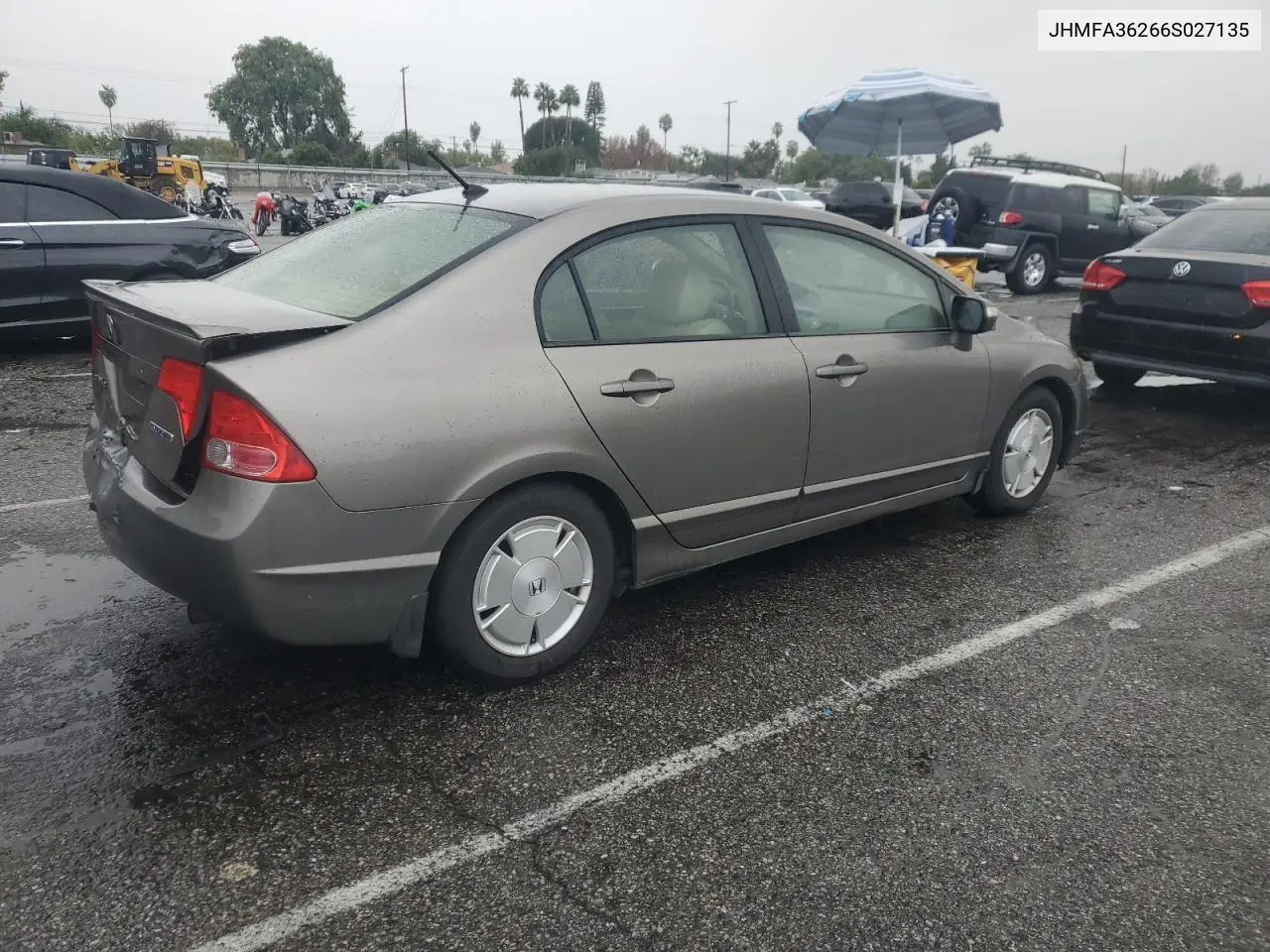 JHMFA36266S027135 2006 Honda Civic Hybrid