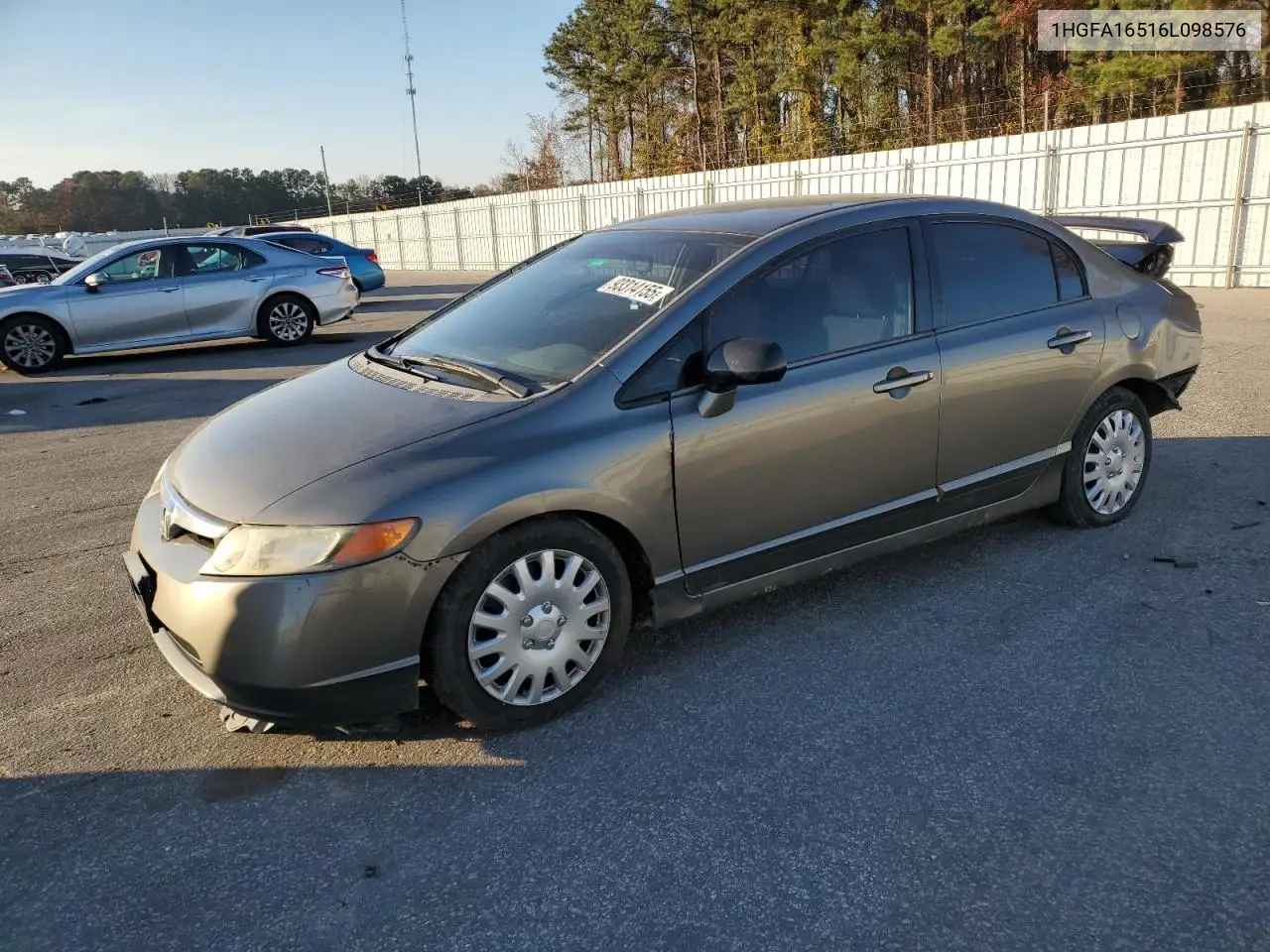 1HGFA16516L098576 2006 Honda Civic Lx