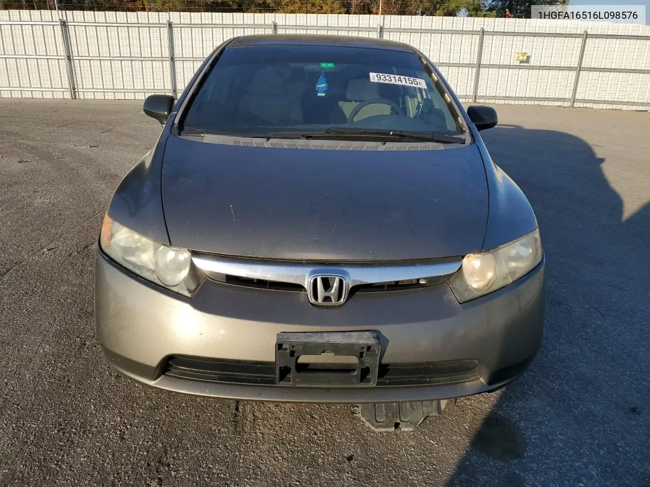 1HGFA16516L098576 2006 Honda Civic Lx