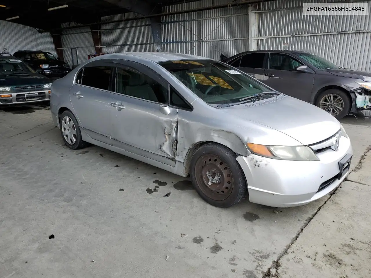 2HGFA16566H504848 2006 Honda Civic Lx