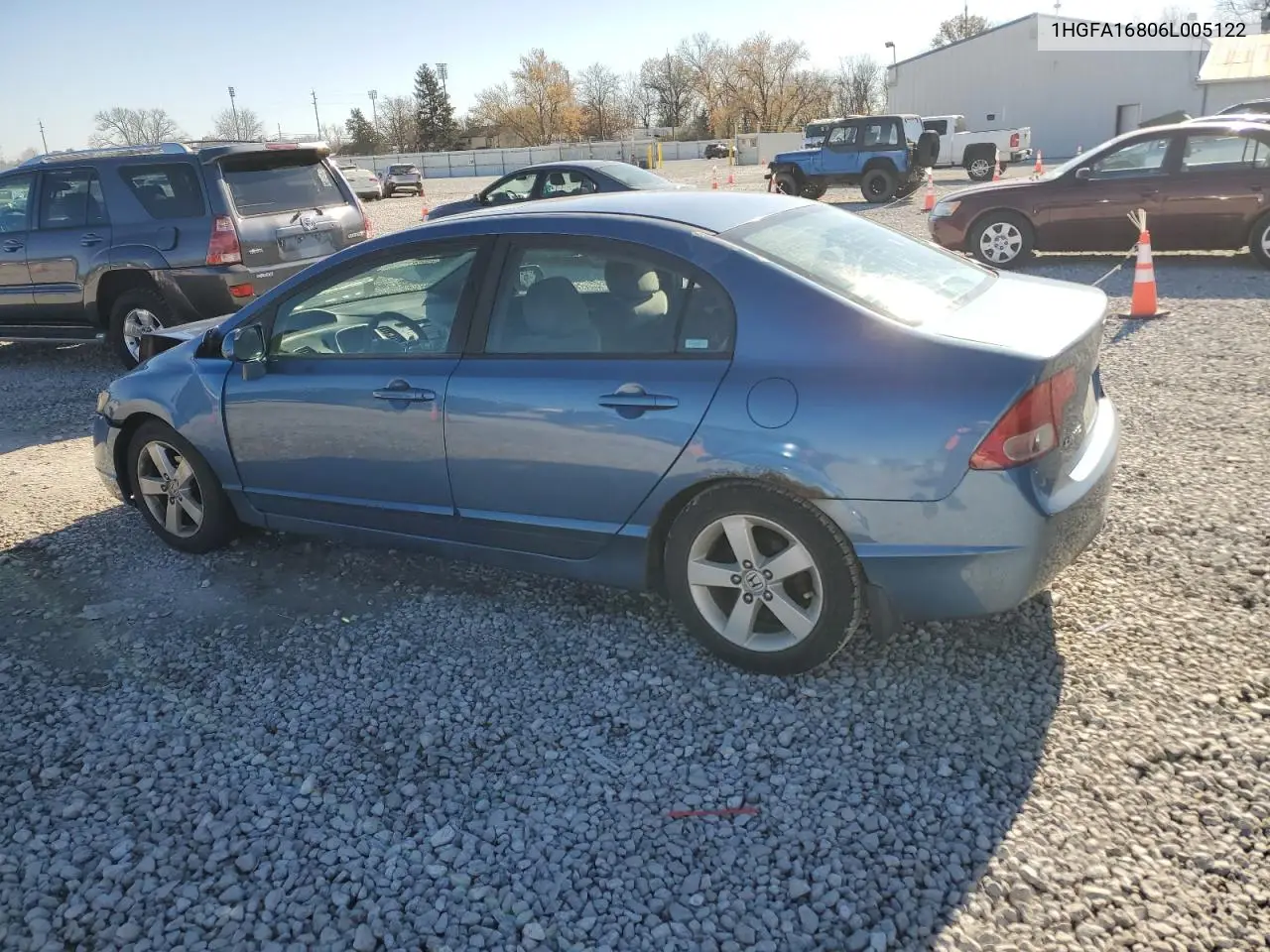 1HGFA16806L005122 2006 Honda Civic Ex