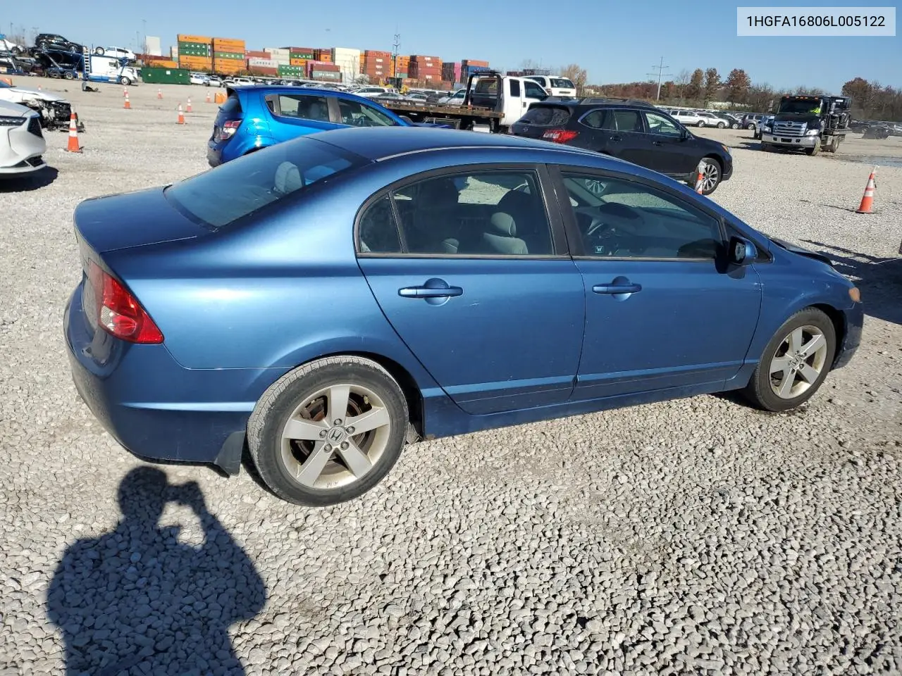 1HGFA16806L005122 2006 Honda Civic Ex