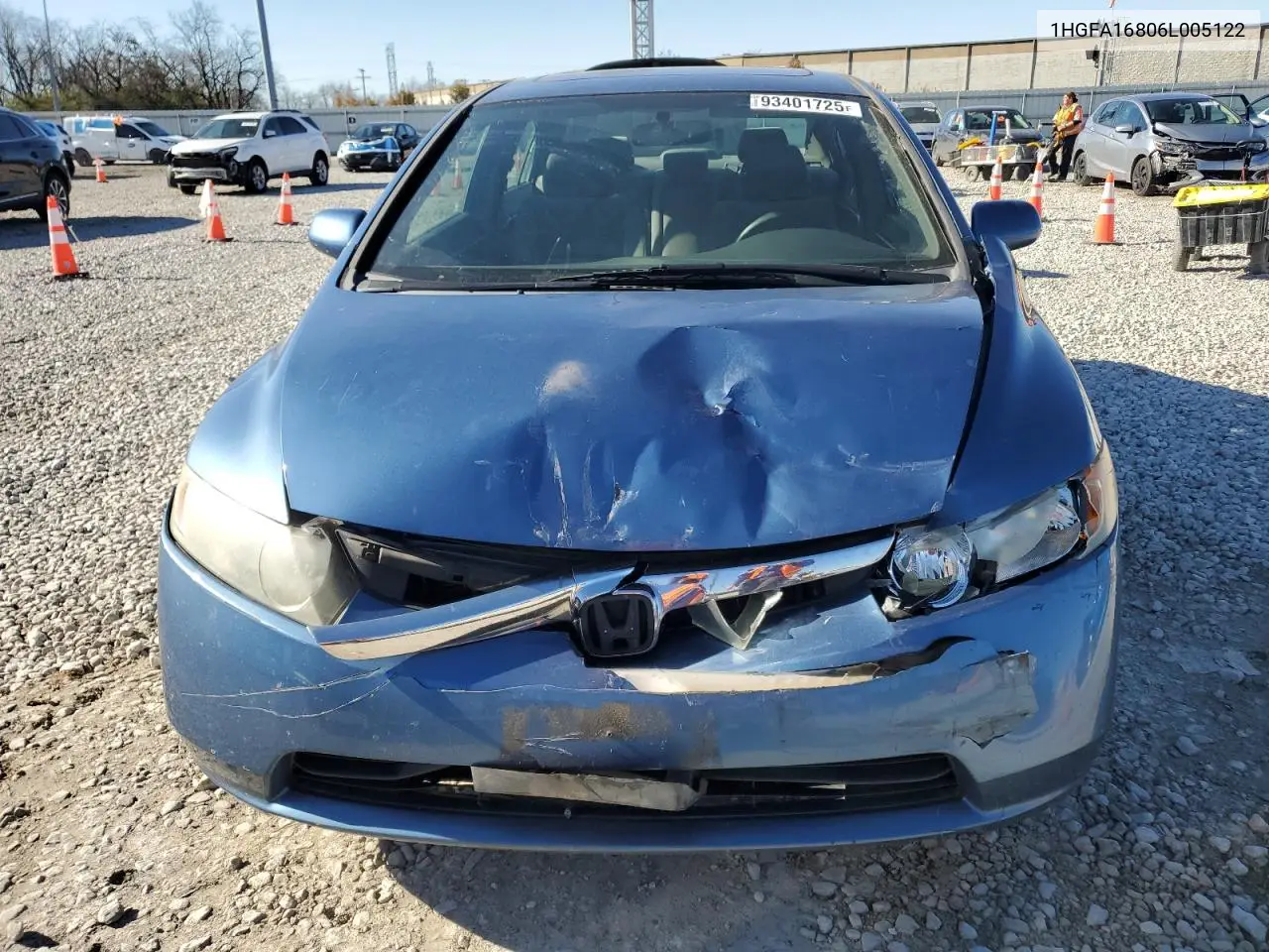 1HGFA16806L005122 2006 Honda Civic Ex