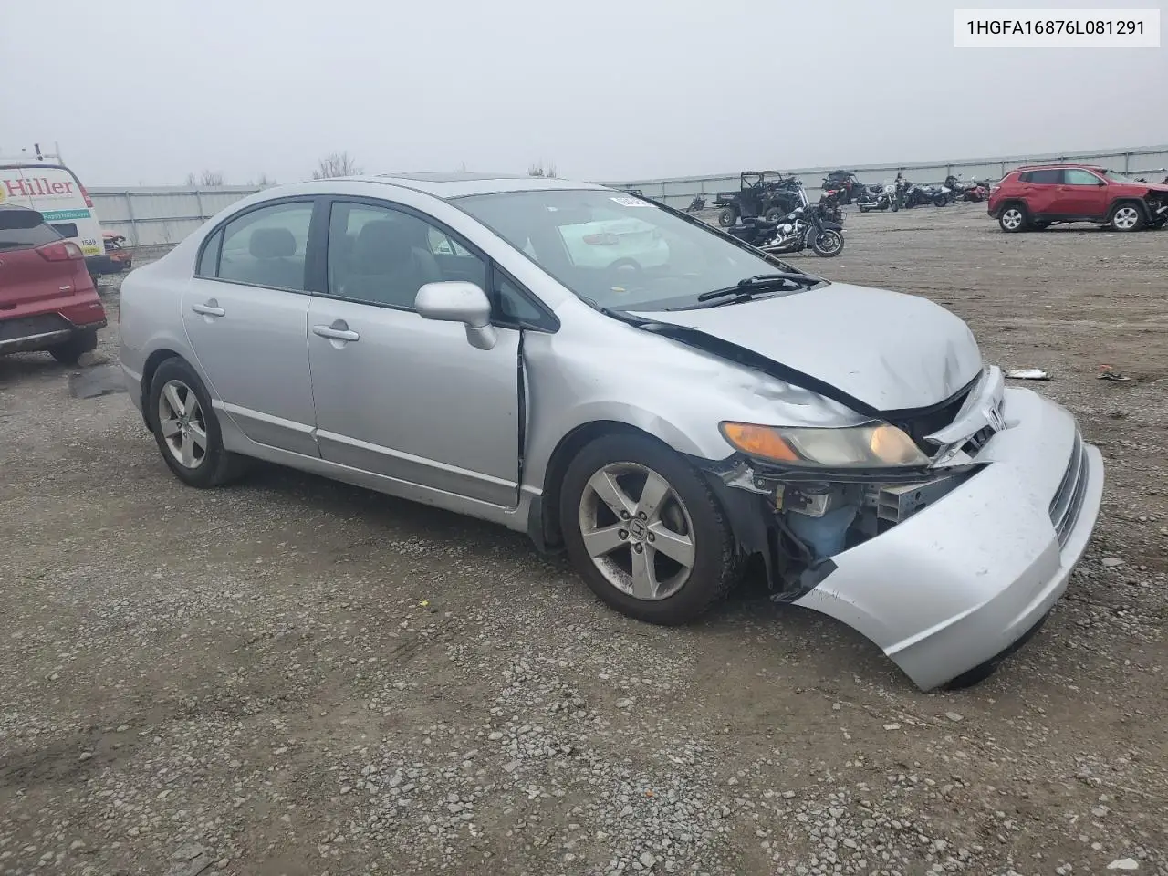 1HGFA16876L081291 2006 Honda Civic Ex