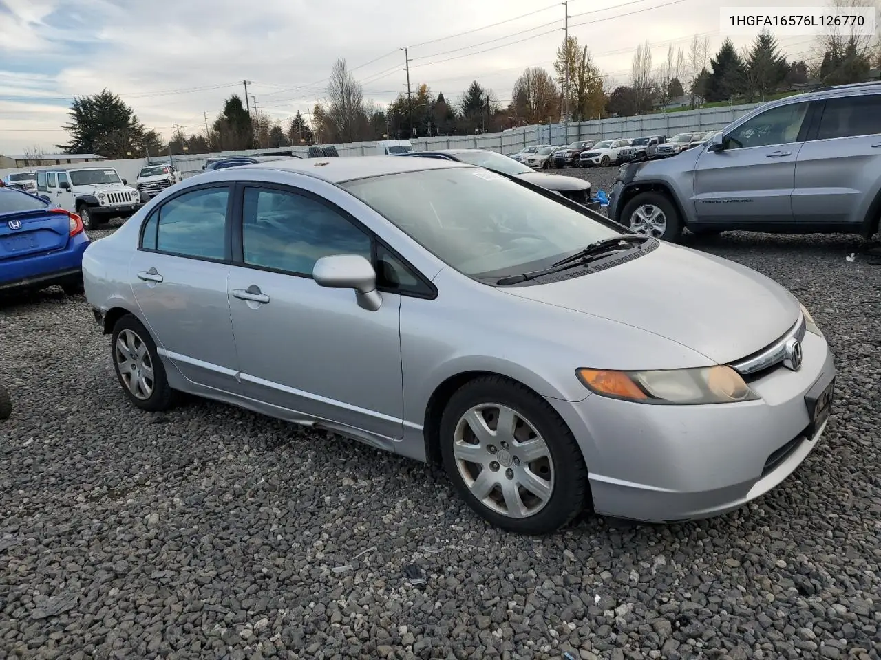 1HGFA16576L126770 2006 Honda Civic Lx