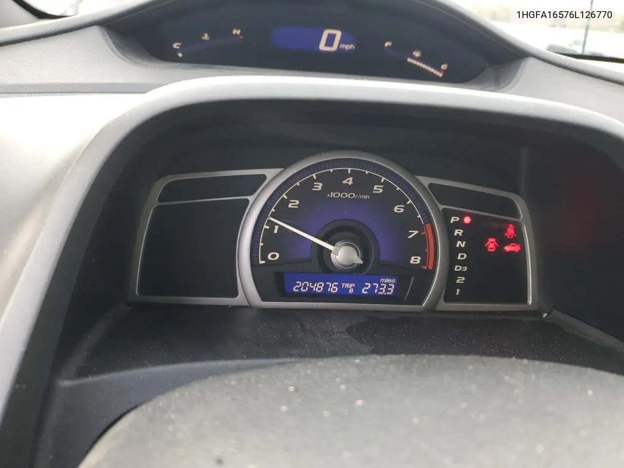 1HGFA16576L126770 2006 Honda Civic Lx