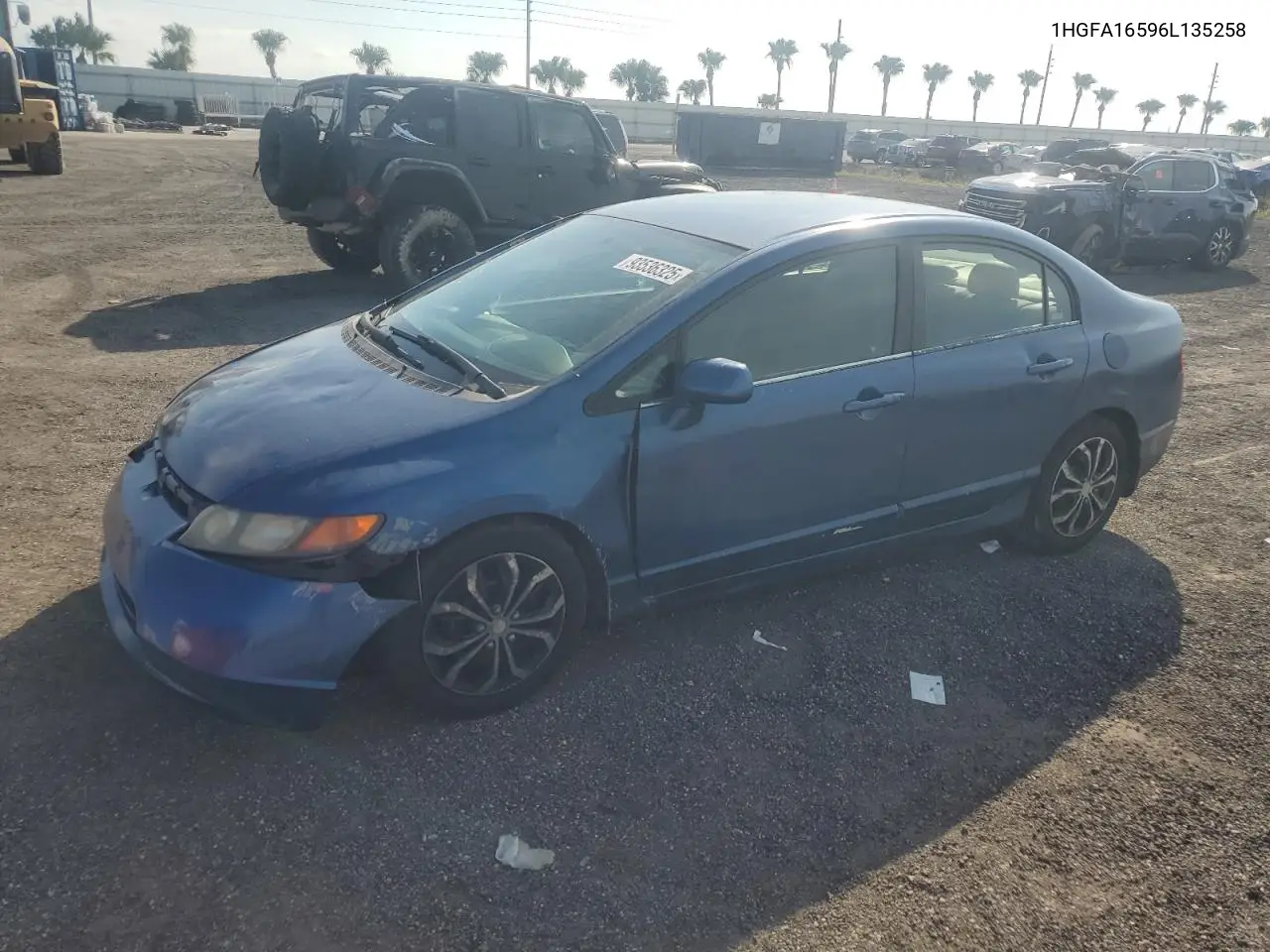 1HGFA16596L135258 2006 Honda Civic Lx