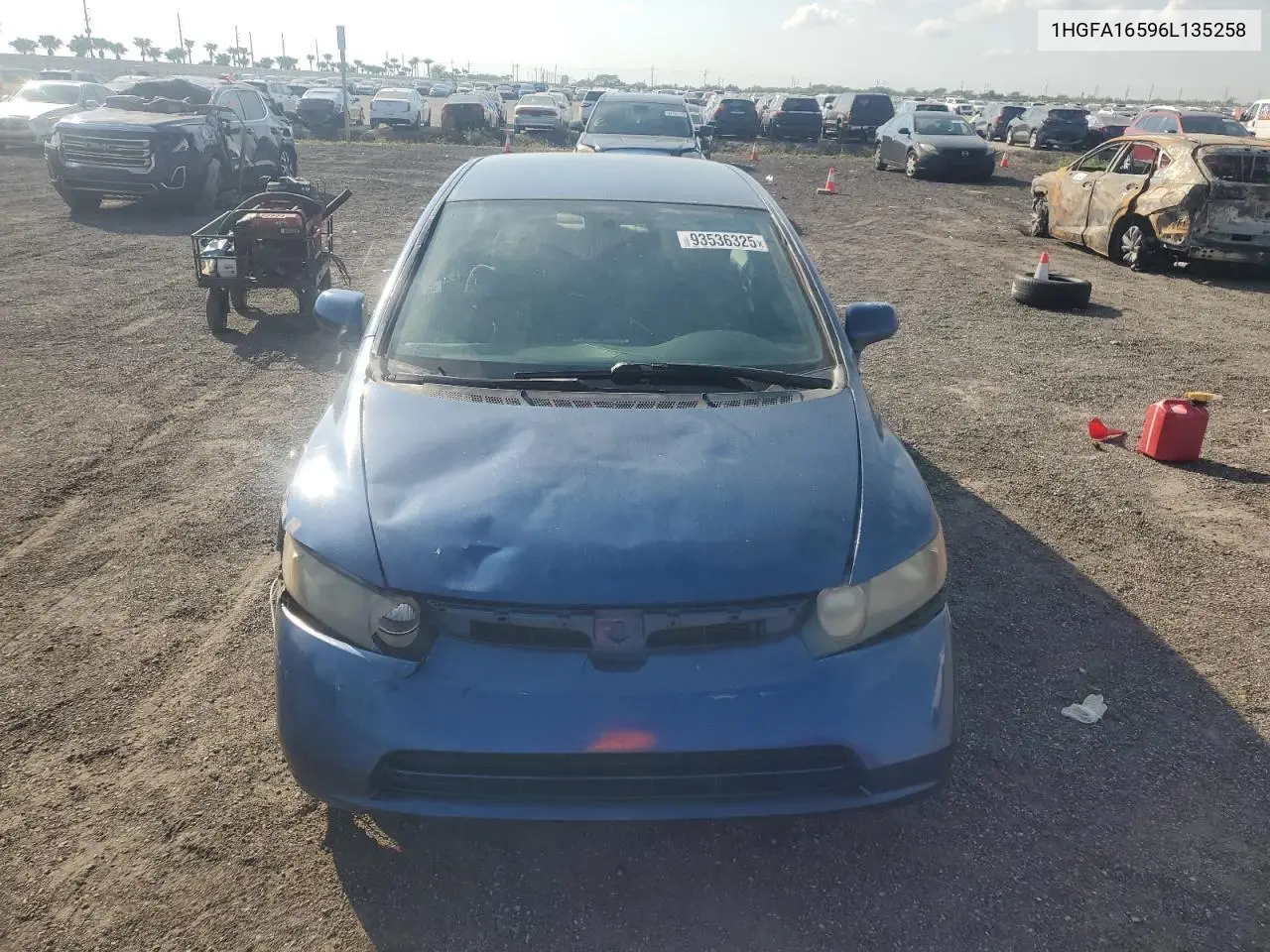 1HGFA16596L135258 2006 Honda Civic Lx