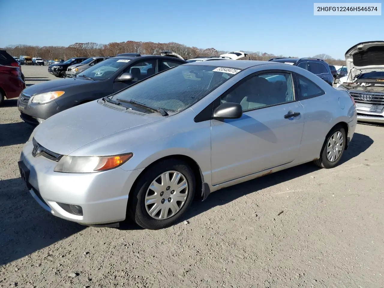 2HGFG12246H546574 2006 Honda Civic Dx