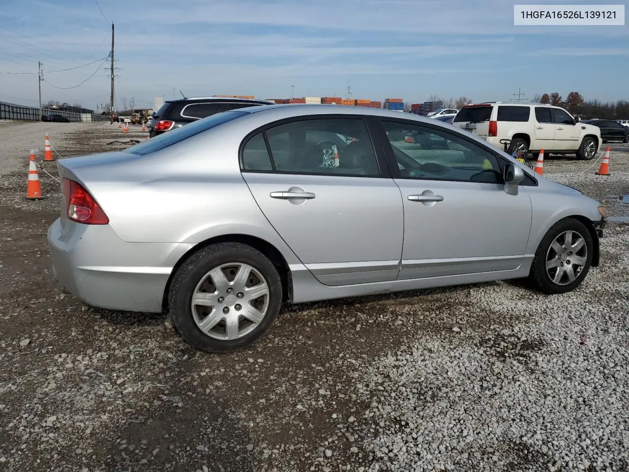 1HGFA16526L139121 2006 Honda Civic Lx