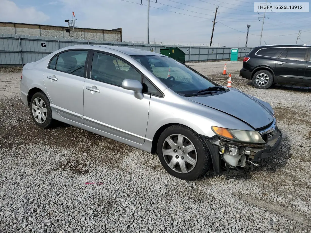1HGFA16526L139121 2006 Honda Civic Lx