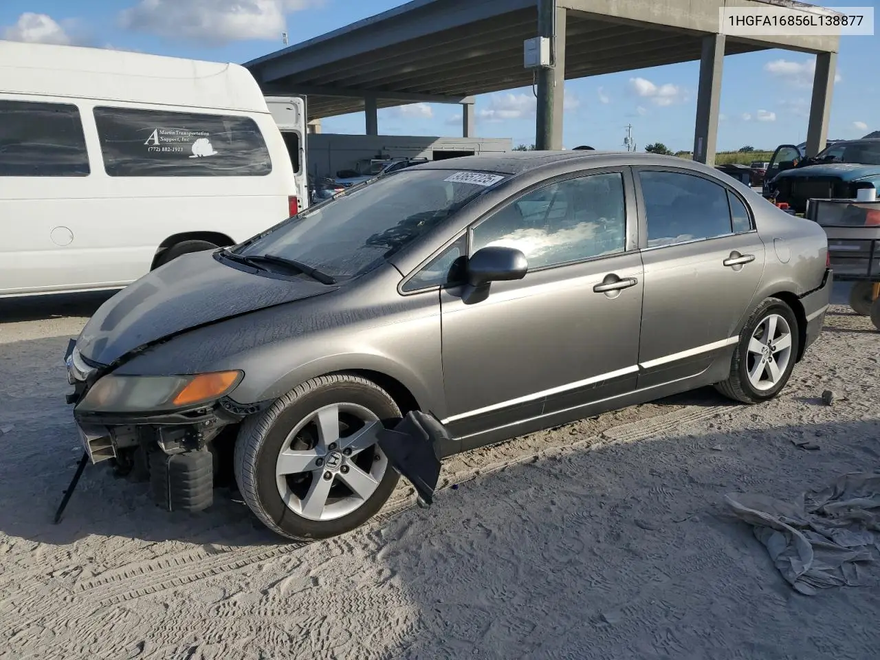 1HGFA16856L138877 2006 Honda Civic Ex