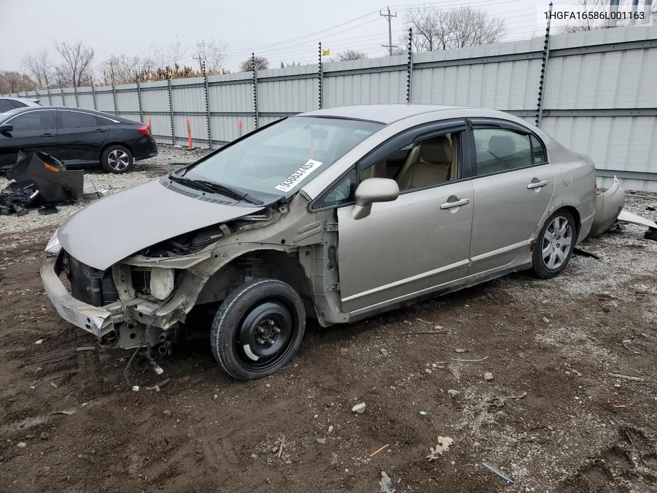 1HGFA16586L001163 2006 Honda Civic Lx