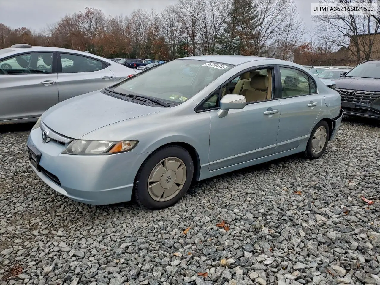JHMFA36216S021503 2006 Honda Civic Hybrid