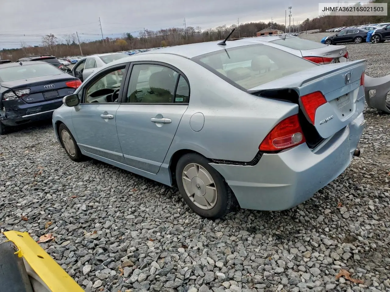 JHMFA36216S021503 2006 Honda Civic Hybrid