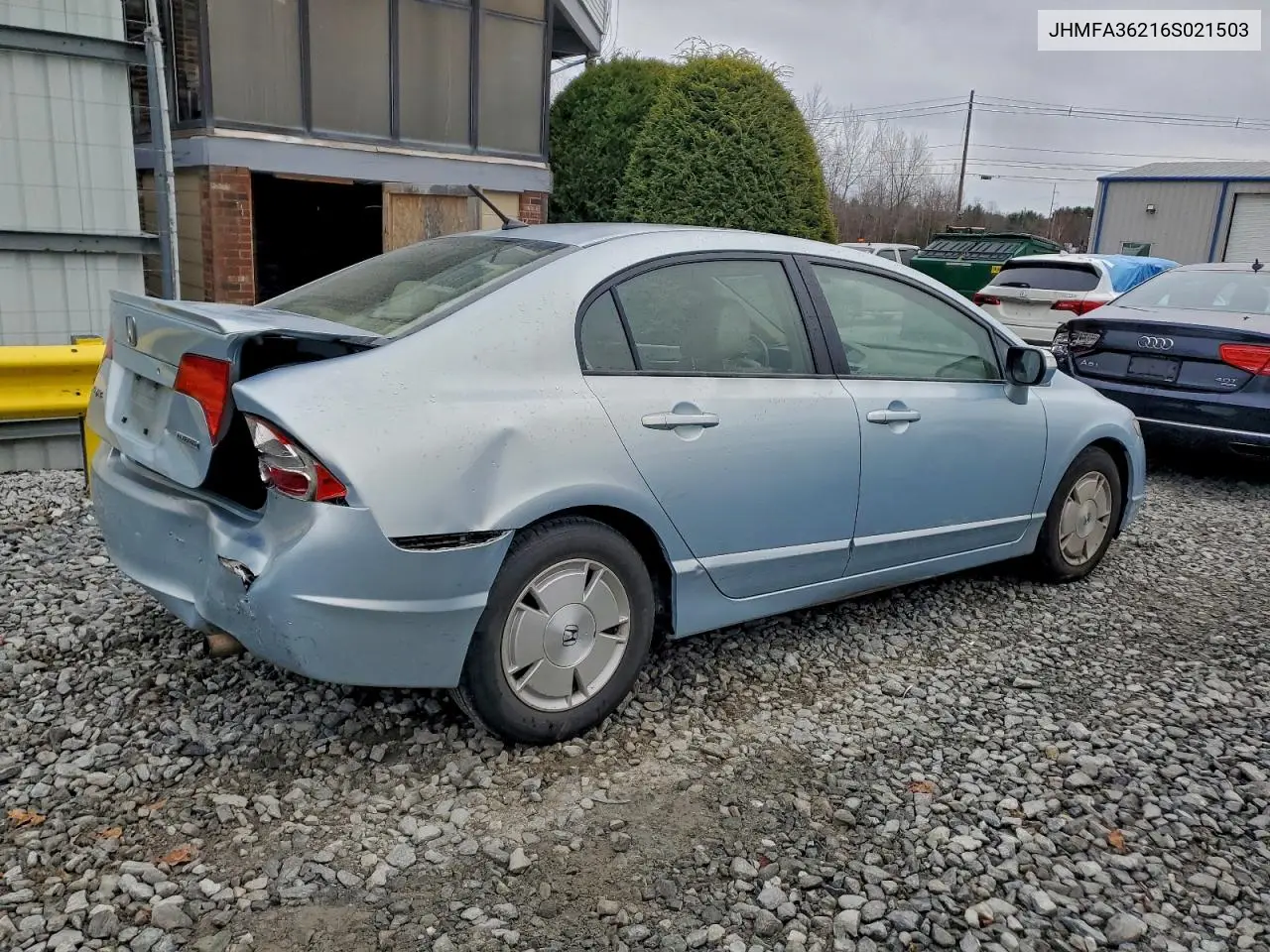 JHMFA36216S021503 2006 Honda Civic Hybrid
