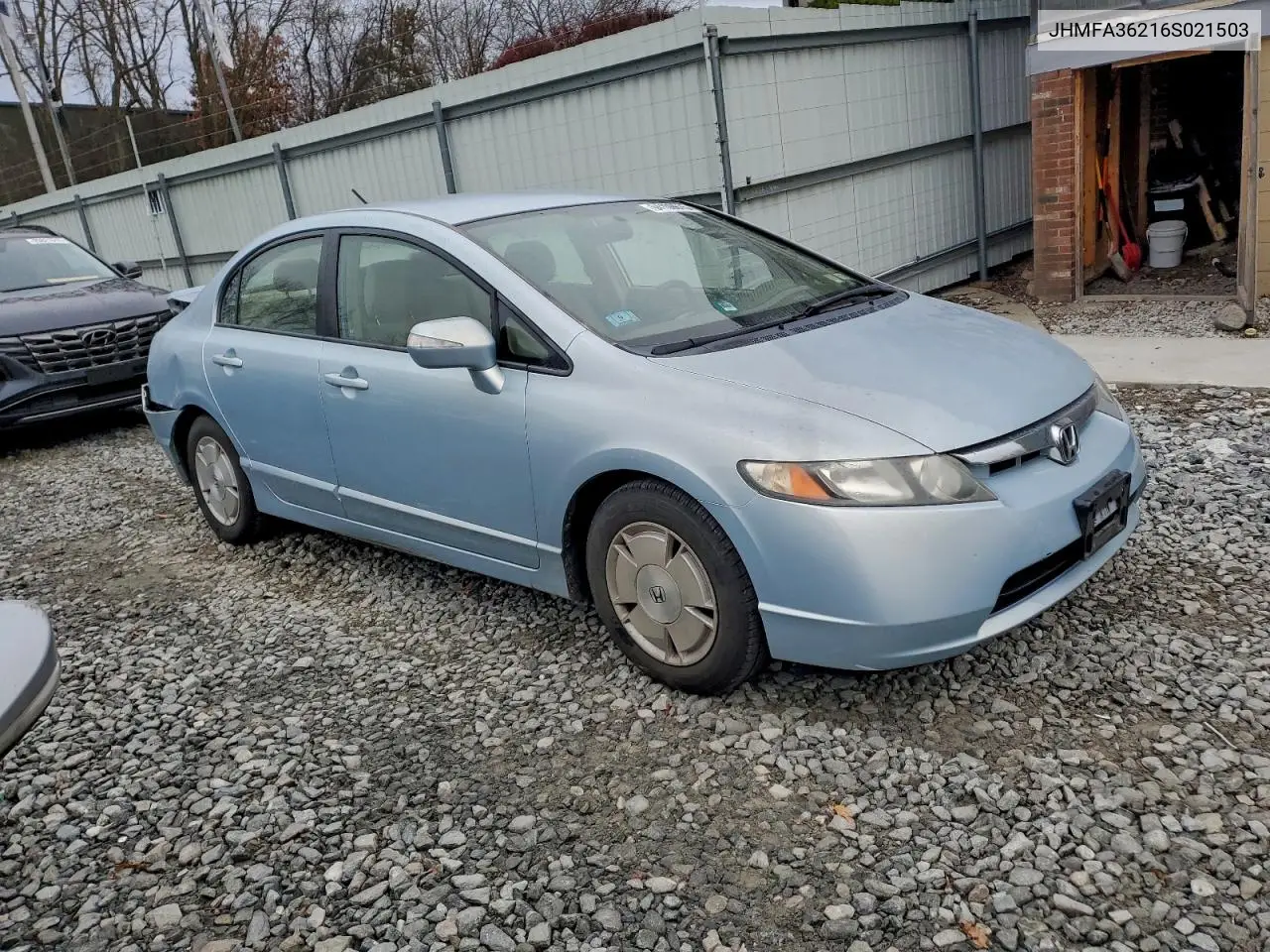 JHMFA36216S021503 2006 Honda Civic Hybrid
