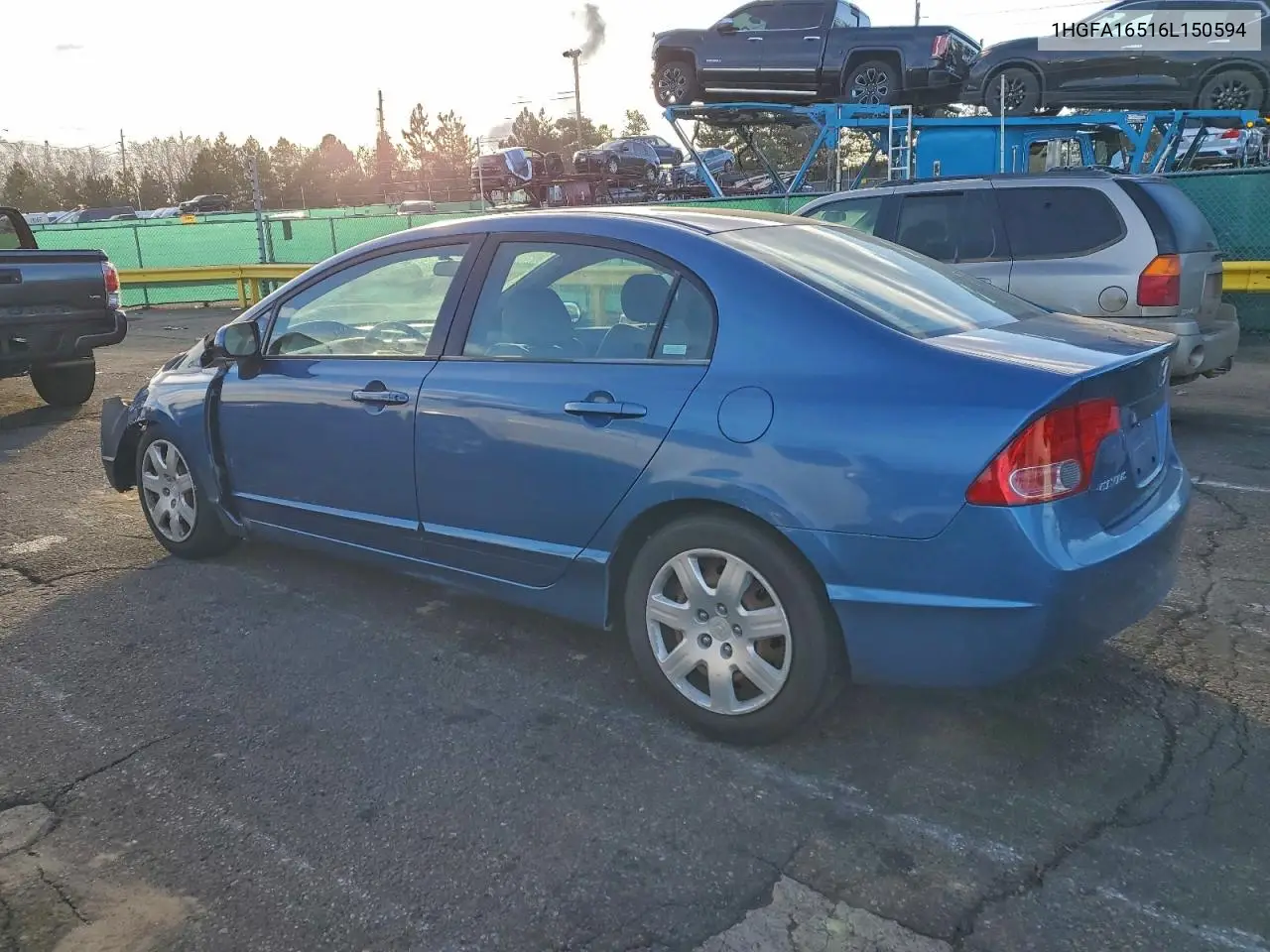 1HGFA16516L150594 2006 Honda Civic Lx