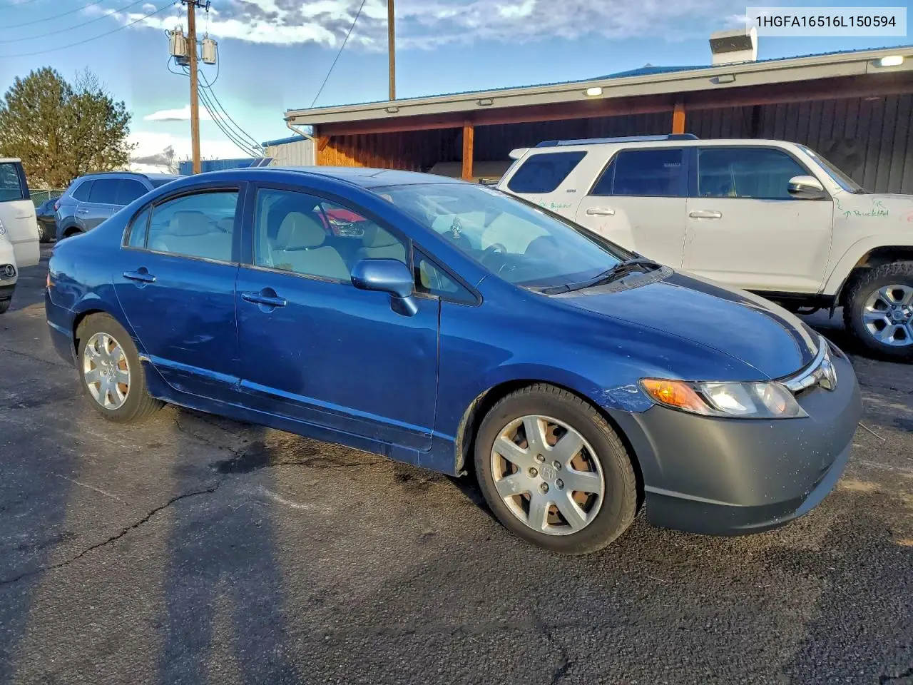 1HGFA16516L150594 2006 Honda Civic Lx