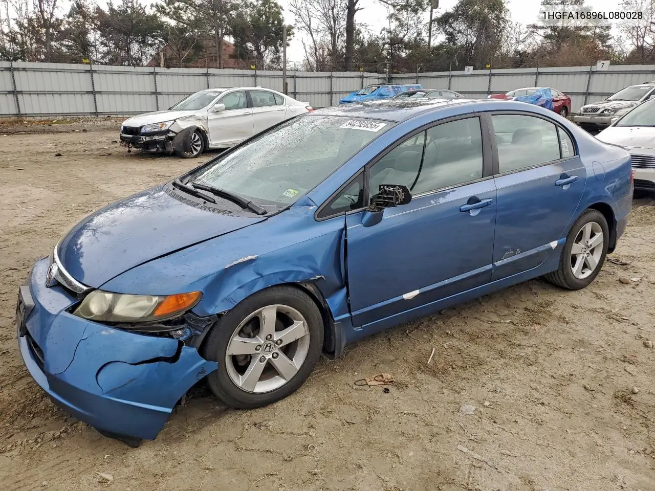 1HGFA16896L080028 2006 Honda Civic Ex