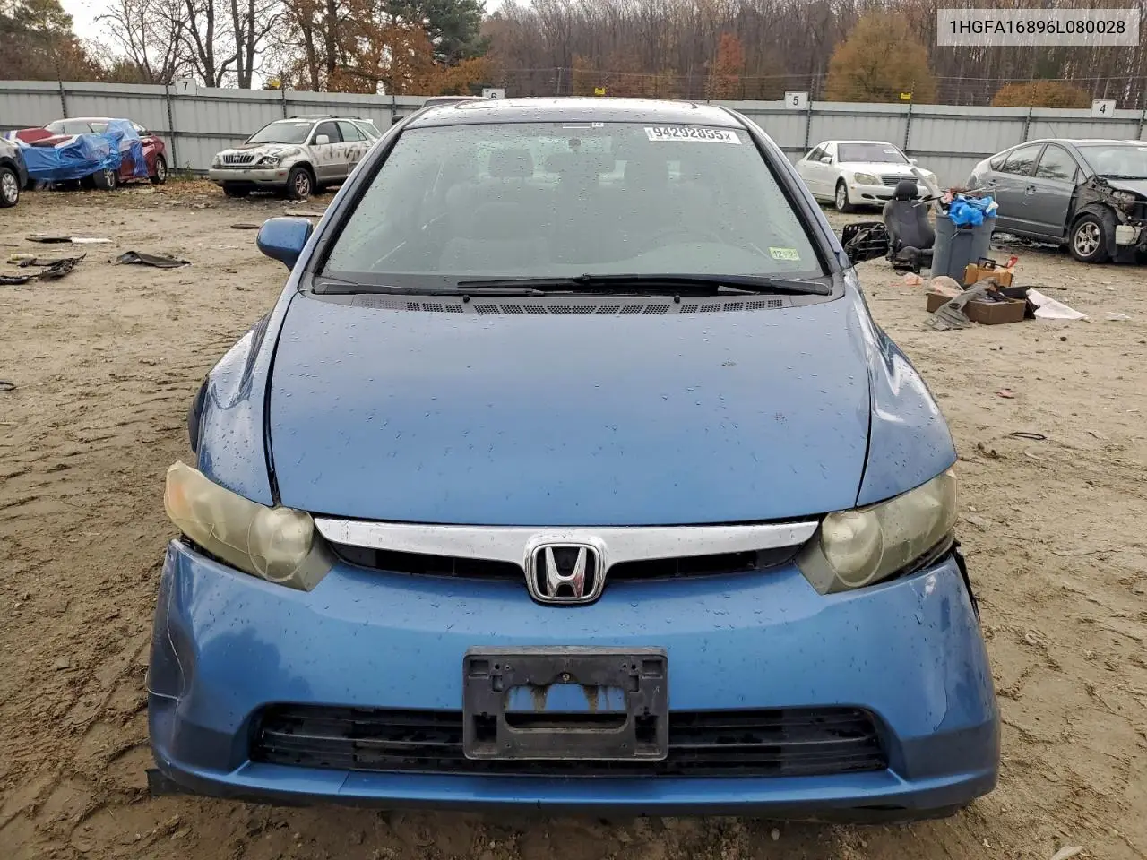 1HGFA16896L080028 2006 Honda Civic Ex