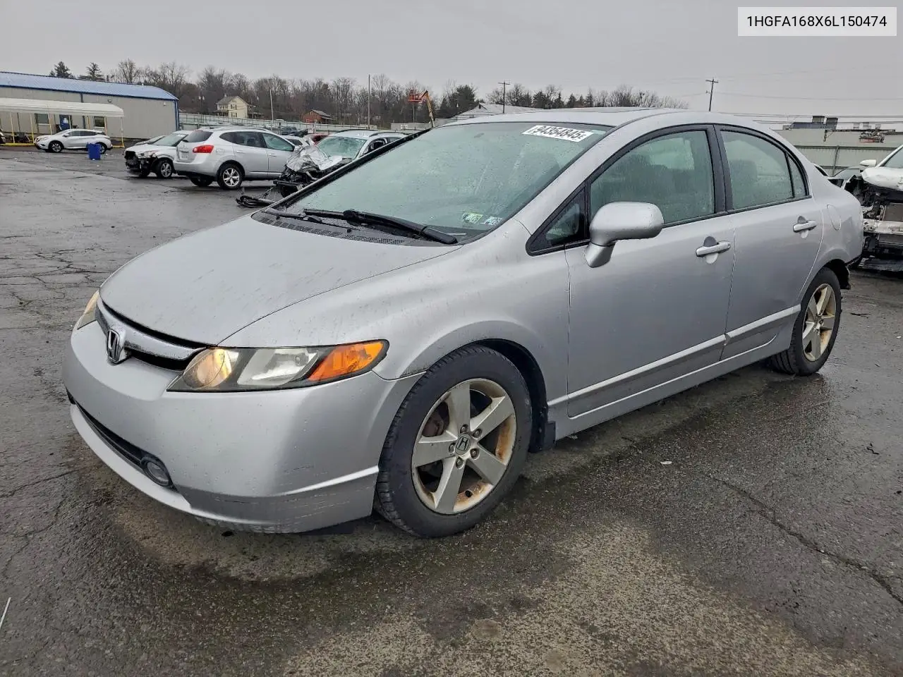 1HGFA168X6L150474 2006 Honda Civic Ex