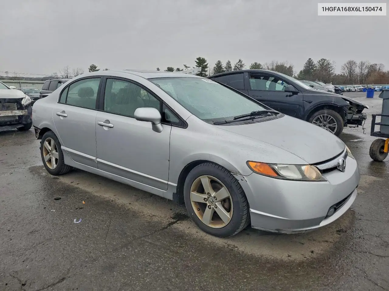 1HGFA168X6L150474 2006 Honda Civic Ex
