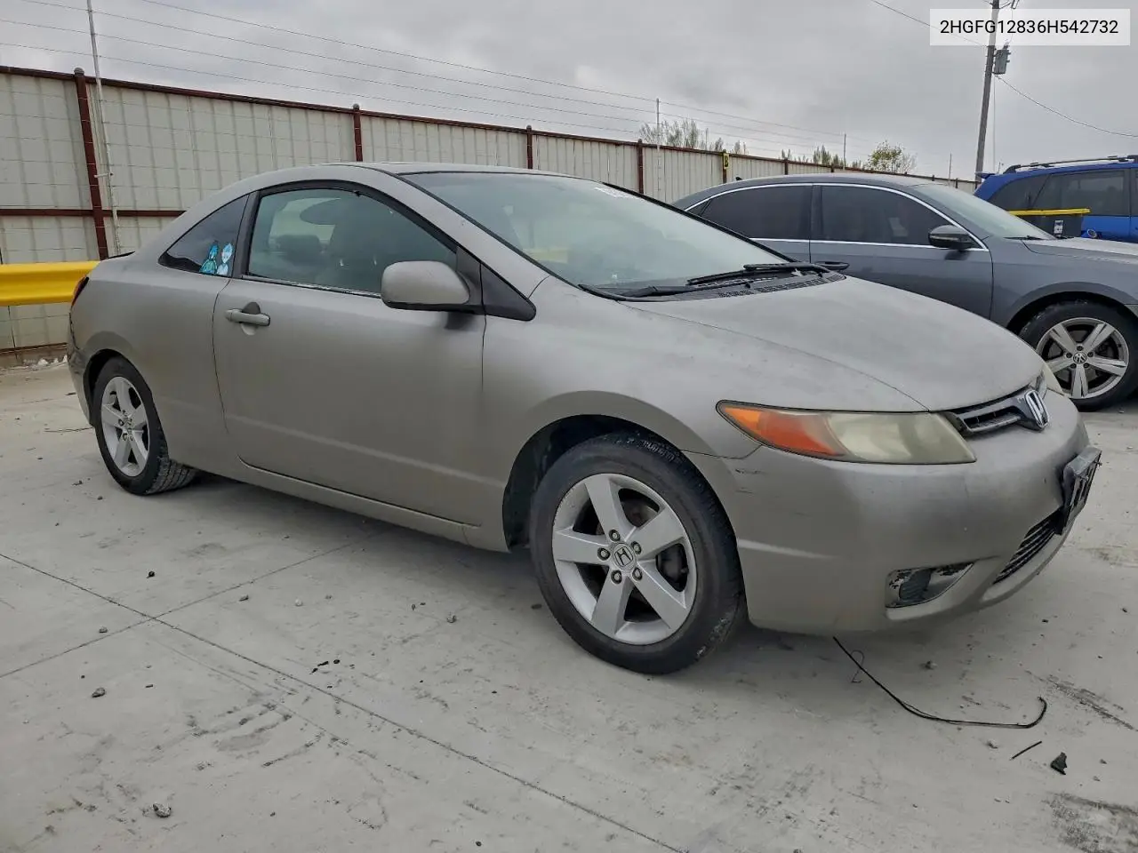 2HGFG12836H542732 2006 Honda Civic Ex