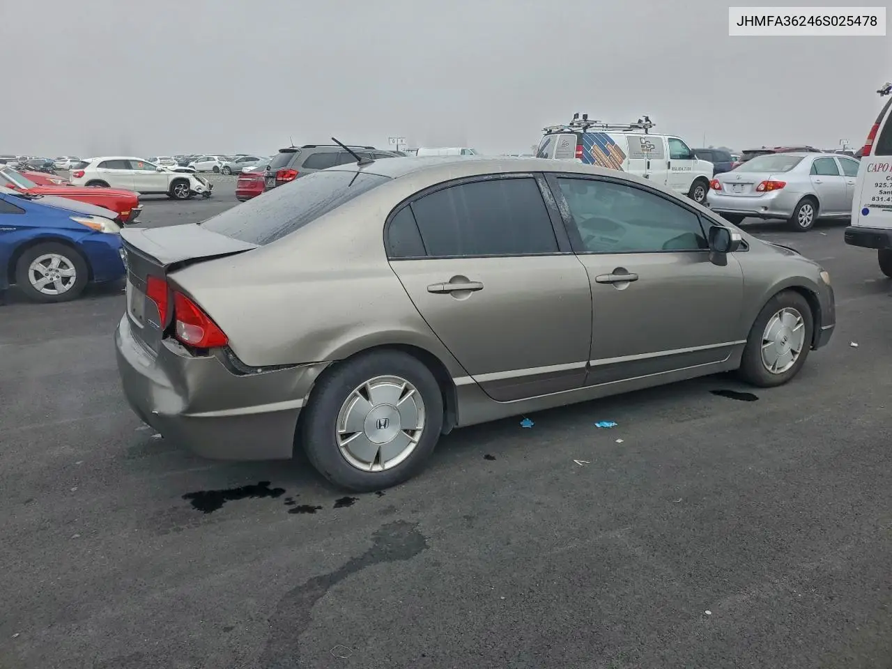 JHMFA36246S025478 2006 Honda Civic Hybrid