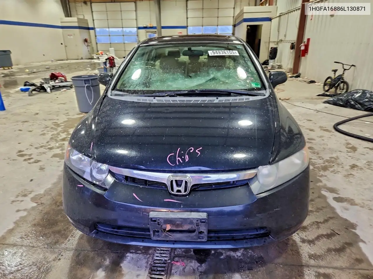 1HGFA16886L130871 2006 Honda Civic Ex