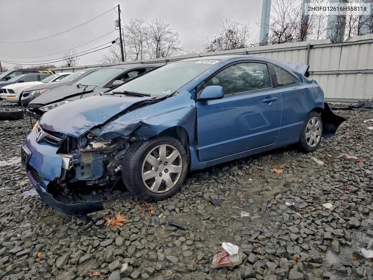 2HGFG12616H558118 2006 Honda Civic Lx