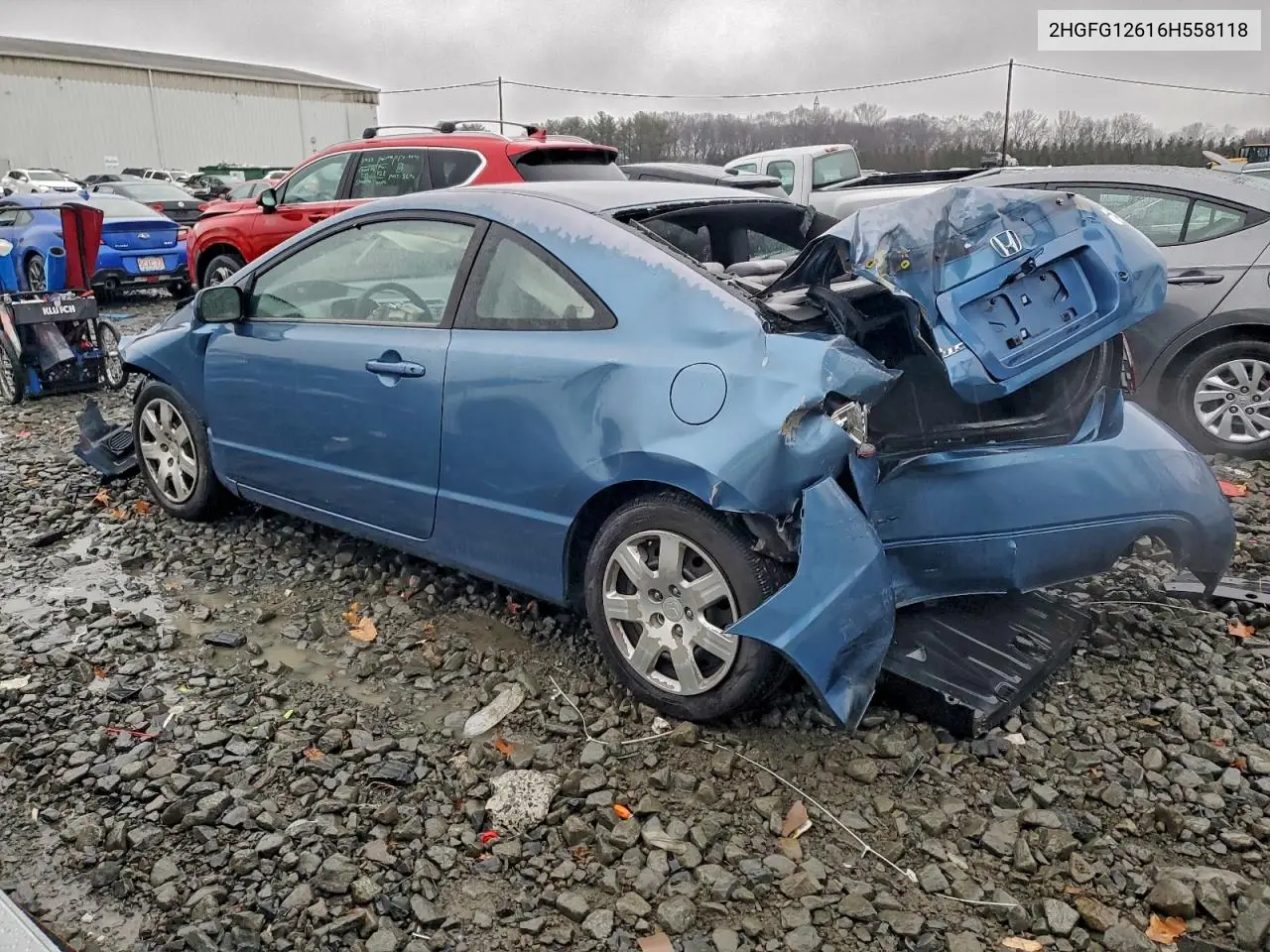 2HGFG12616H558118 2006 Honda Civic Lx