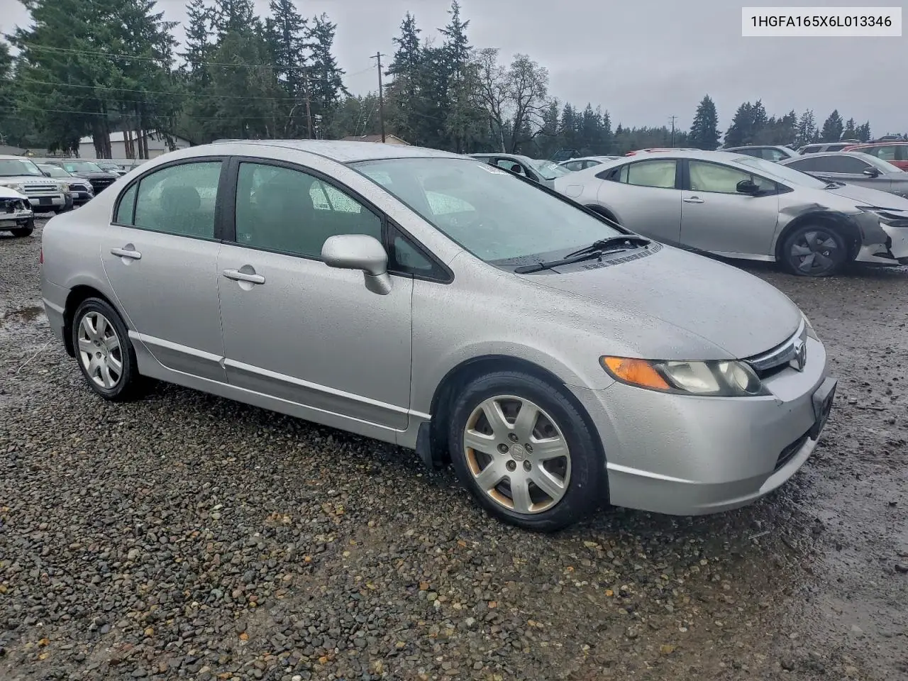 1HGFA165X6L013346 2006 Honda Civic Lx