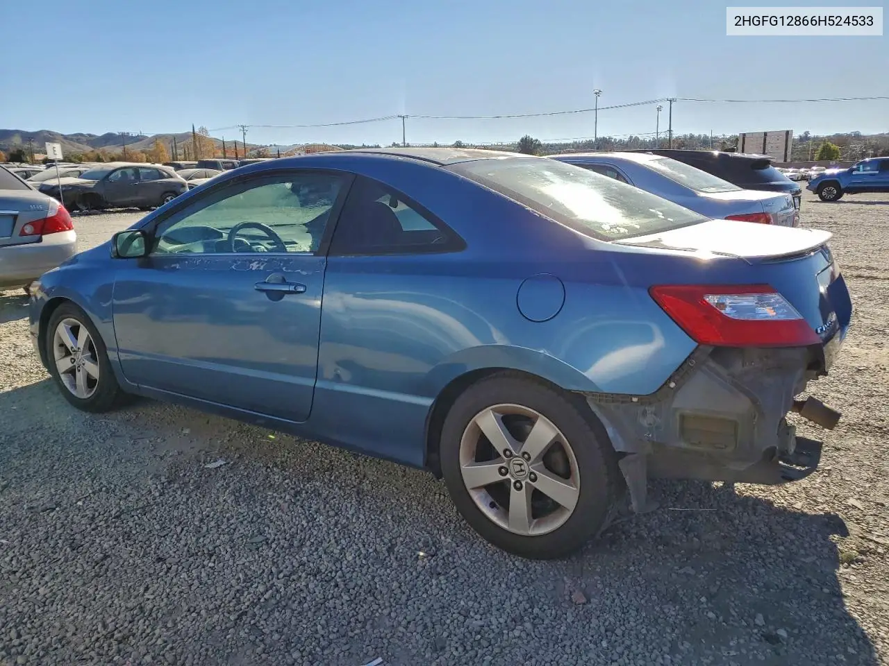 2HGFG12866H524533 2006 Honda Civic Ex