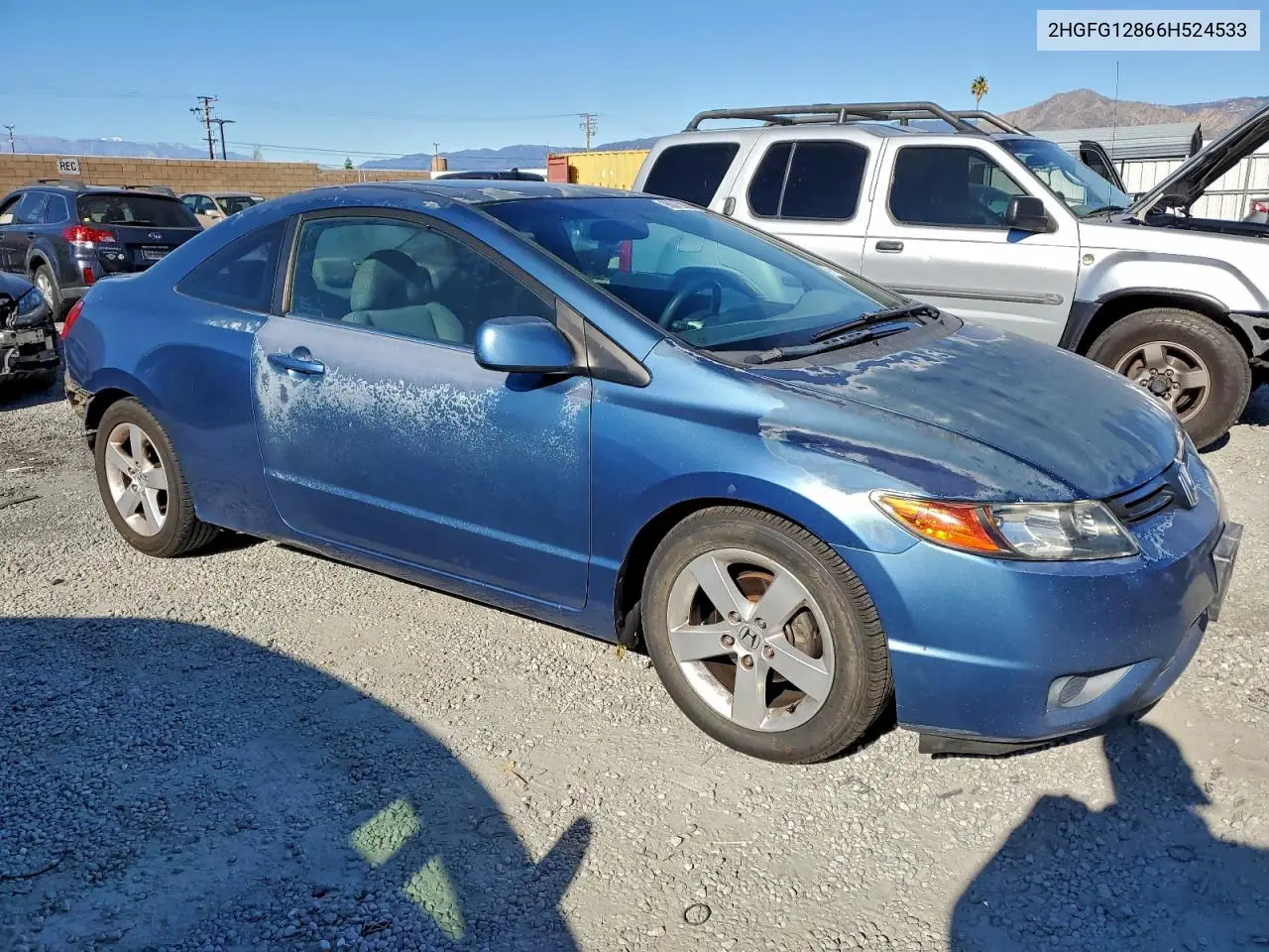 2HGFG12866H524533 2006 Honda Civic Ex