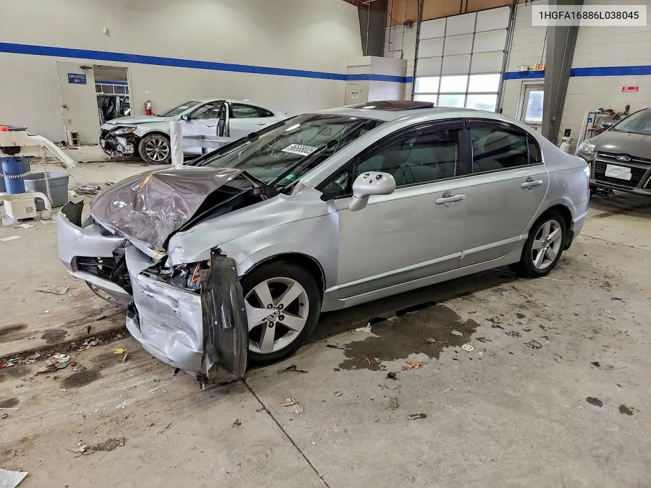 1HGFA16886L038045 2006 Honda Civic Ex