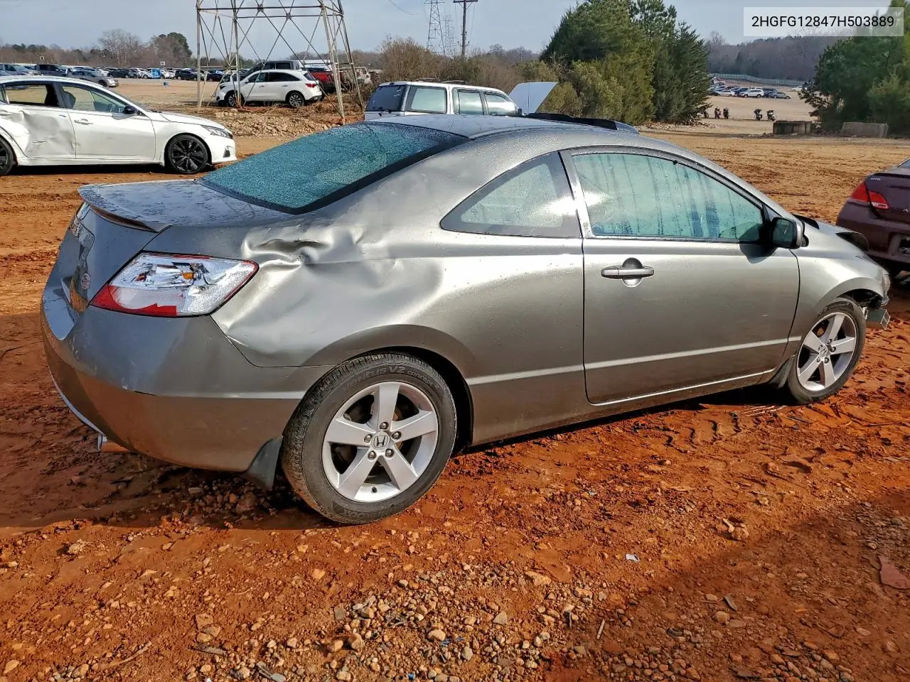 2HGFG12847H503889 2007 Honda Civic Ex