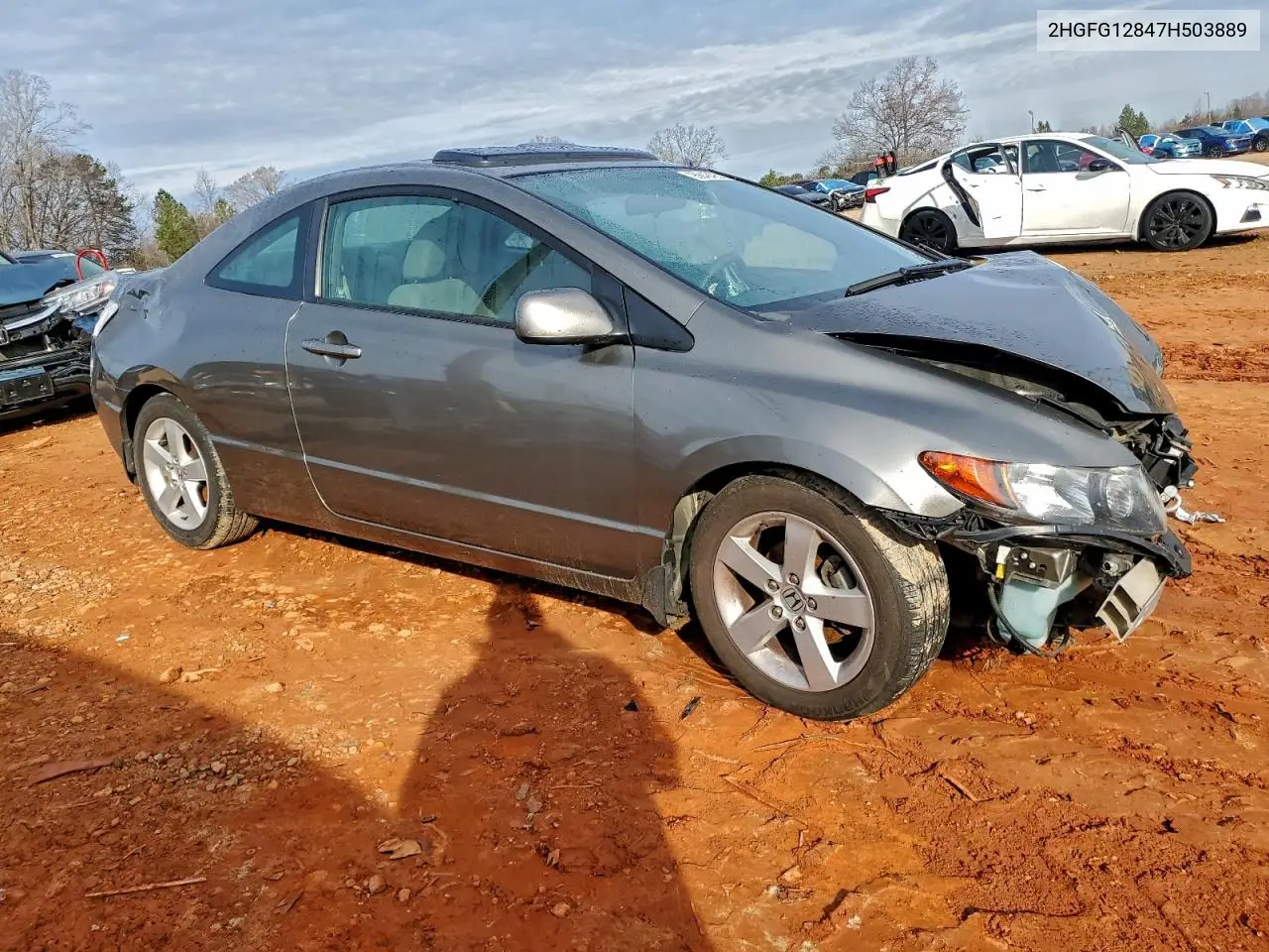 2HGFG12847H503889 2007 Honda Civic Ex