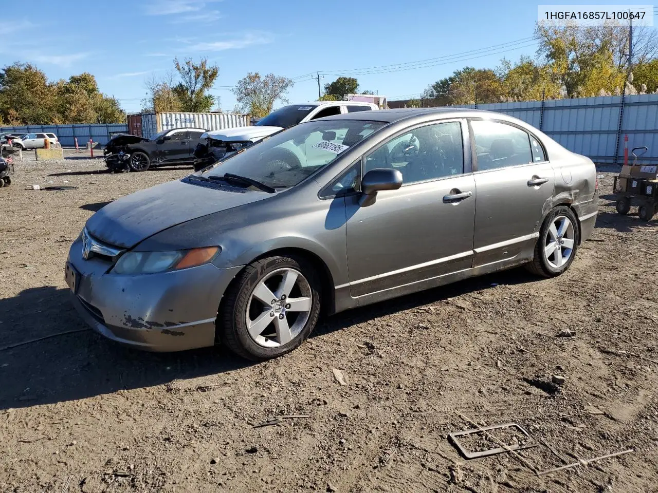 1HGFA16857L100647 2007 Honda Civic Ex