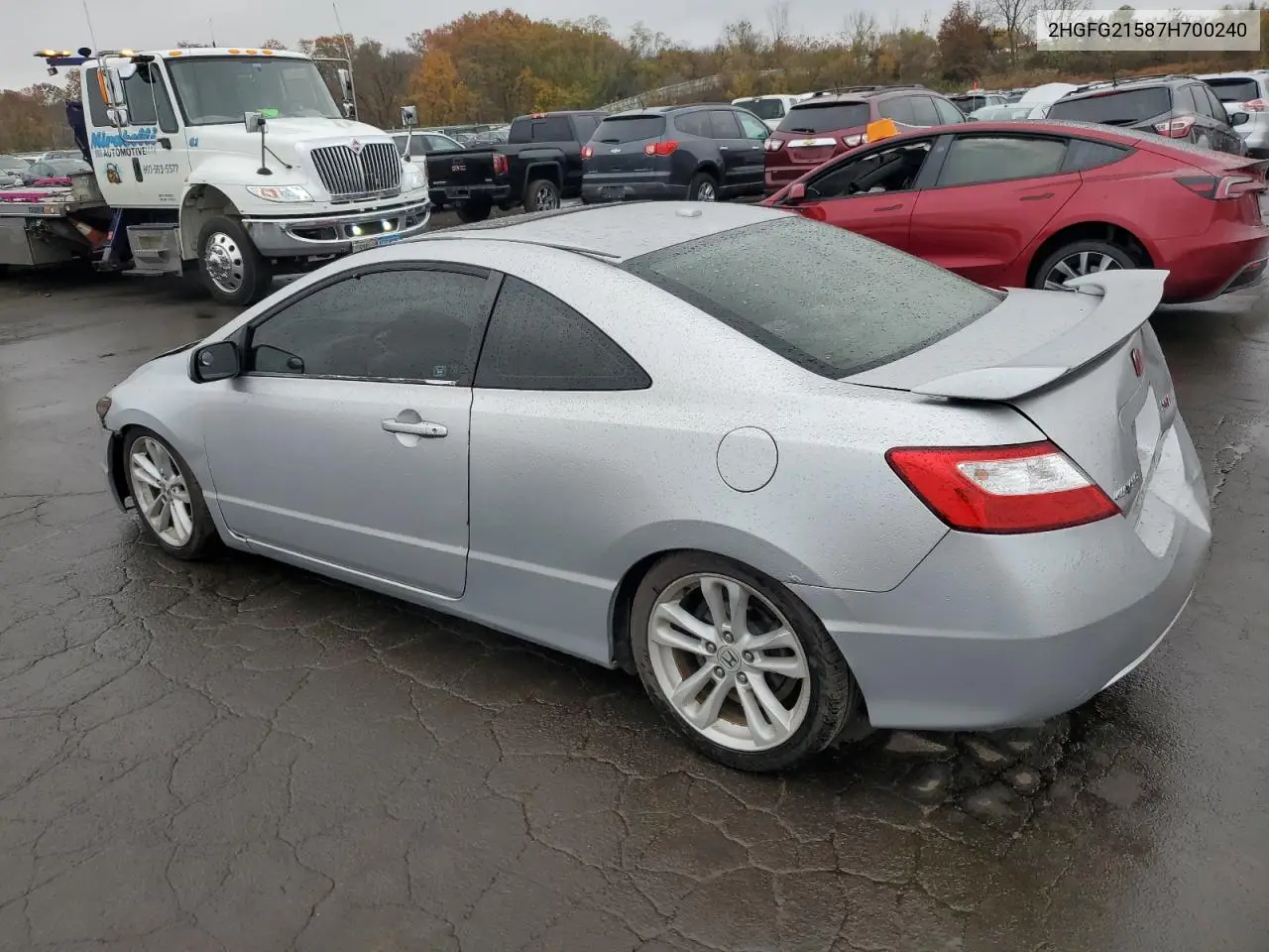 2HGFG21587H700240 2007 Honda Civic Si