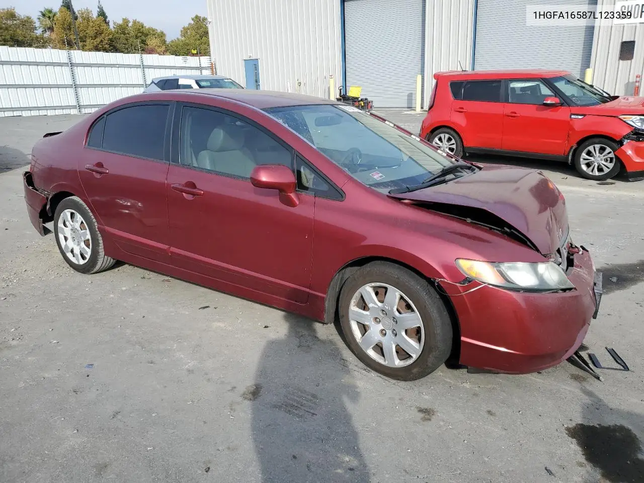 1HGFA16587L123359 2007 Honda Civic Lx