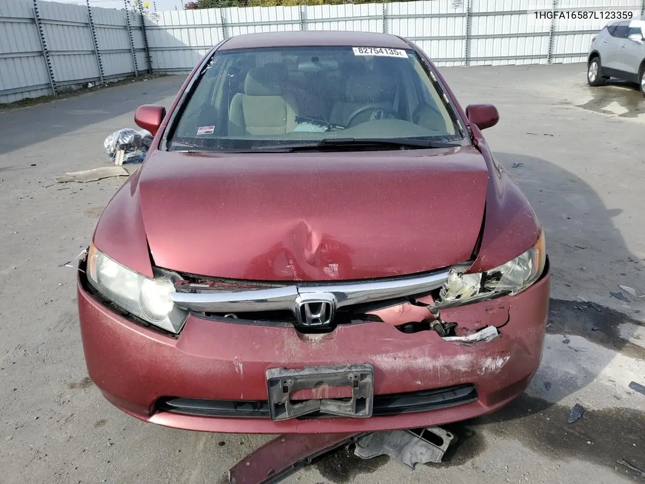 1HGFA16587L123359 2007 Honda Civic Lx