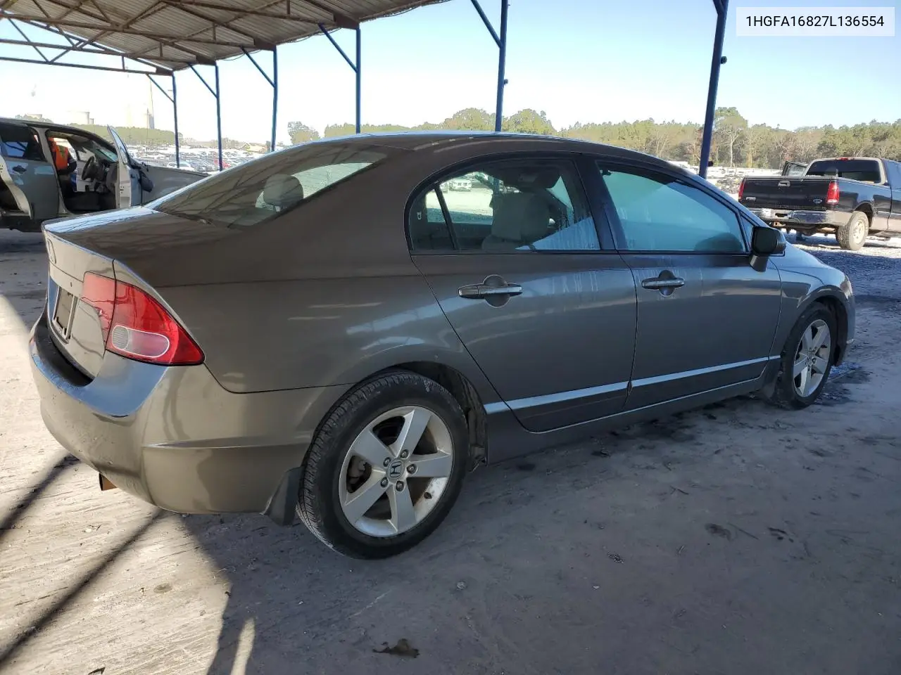 1HGFA16827L136554 2007 Honda Civic Ex