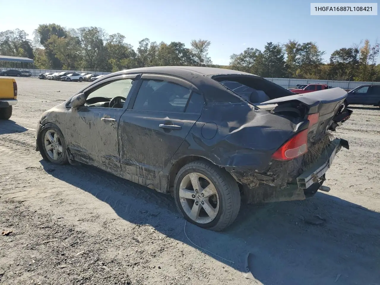 1HGFA16887L108421 2007 Honda Civic Ex