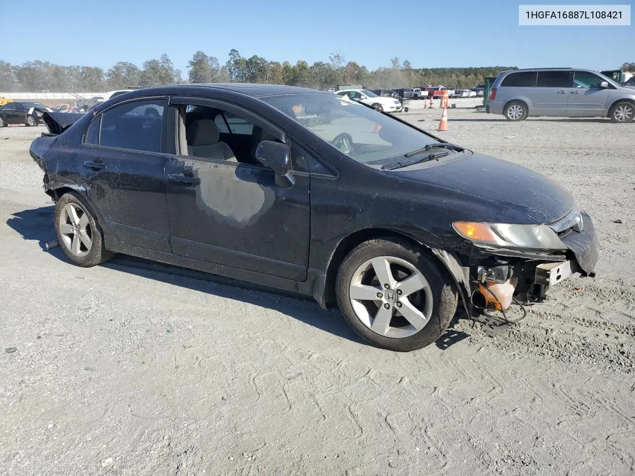 1HGFA16887L108421 2007 Honda Civic Ex