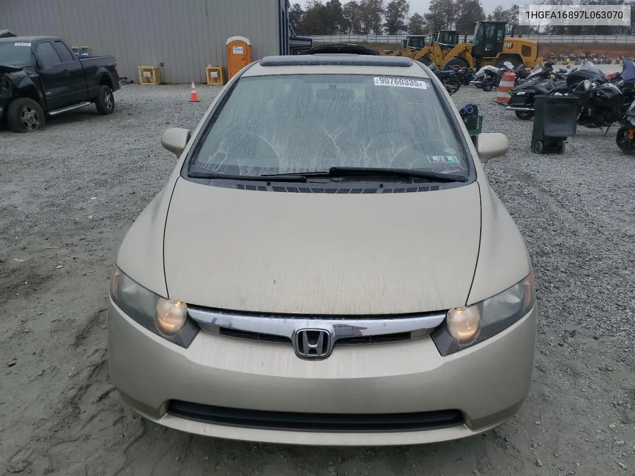 1HGFA16897L063070 2007 Honda Civic Ex