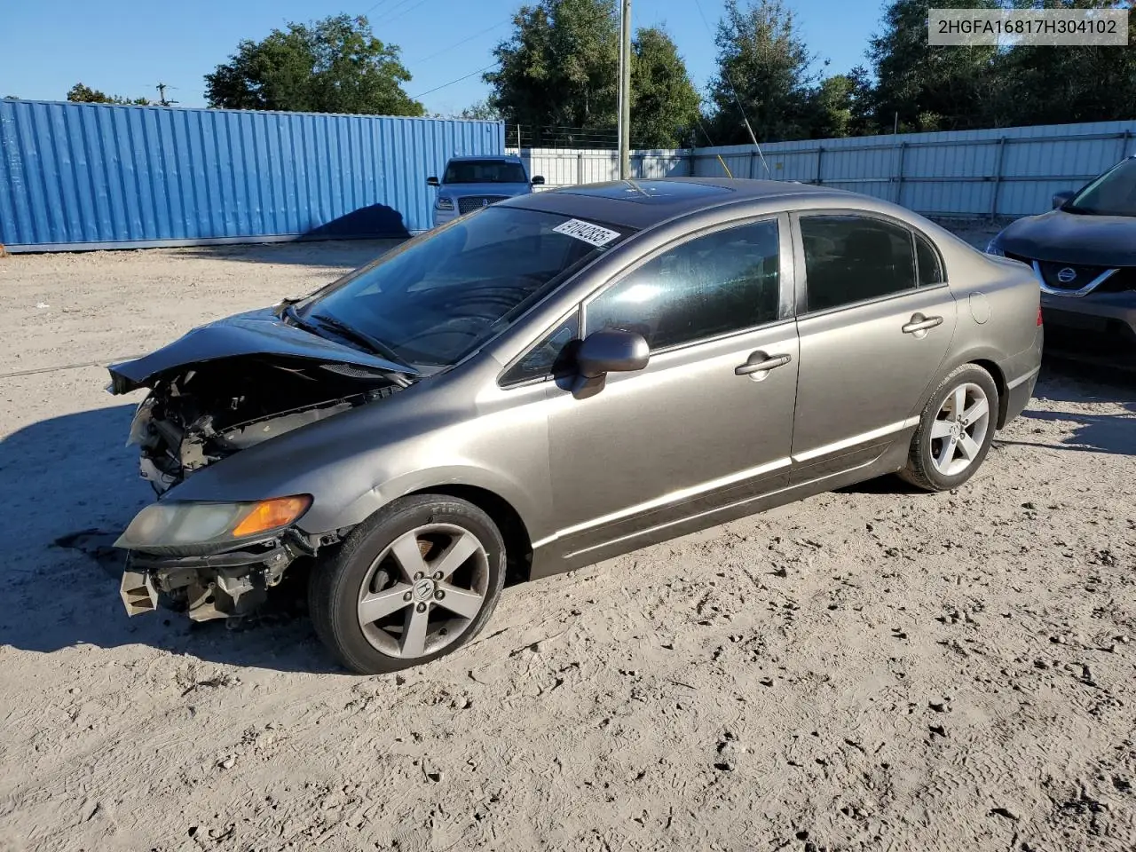2HGFA16817H304102 2007 Honda Civic Ex