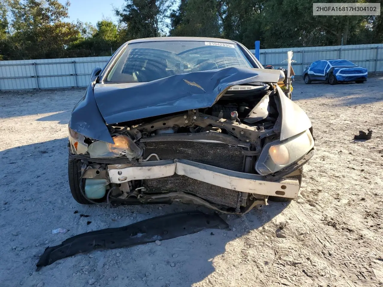 2HGFA16817H304102 2007 Honda Civic Ex
